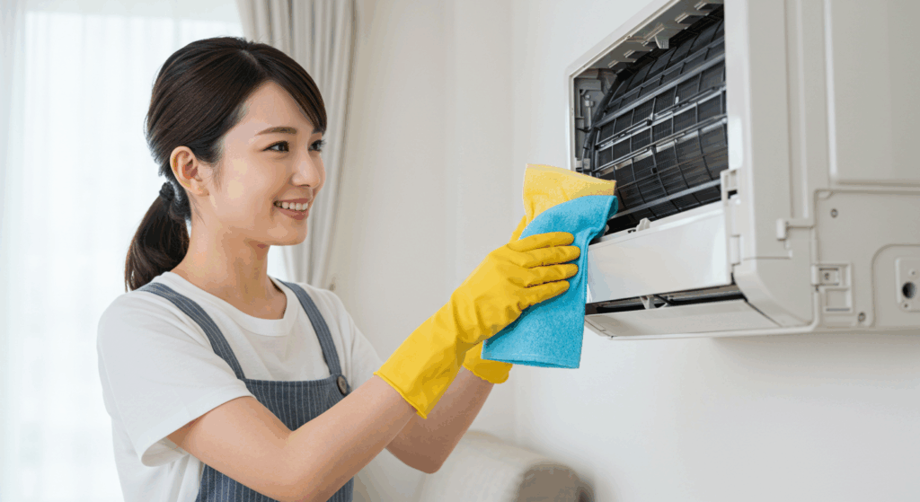 エアコン掃除で驚愕！カビひとつ無かった理由とは？主婦が体験した空気環境革命