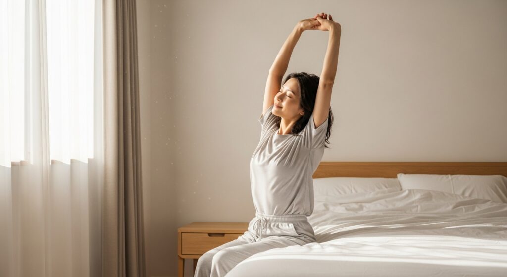 短時間睡眠でもスッキリ目覚める！疲労回復をサポートする空間づくり